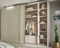 New Staud Sonett Kleiderschrank mit Spiegel Schwebebetürenschränke