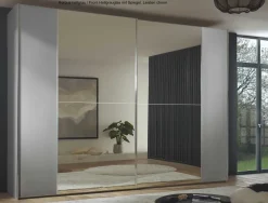 New Staud Sonett Kleiderschrank mit Spiegel Schwebebetürenschränke