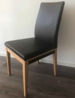 New Stuhl Kunstleder braun Stühle|Polsterstühle