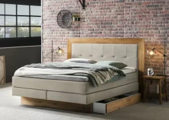 Clearance Texas Boxspringbett mit Holz Boxspringbett