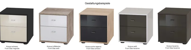 Best Tokio Nachttisch 60 cm hoch Nachtkommode