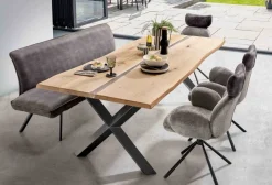 Best TPT Holztisch mit Metallgestell Esstische|Esstische