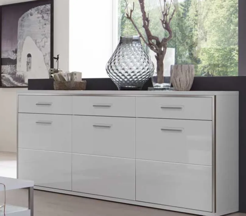 Sale Trento Sidebord weiß Hochglanz Sideboards|Anrichten
