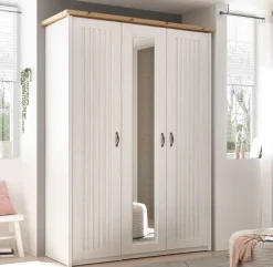 Clearance Trient Kleiderschrank Landhausstil Drehtürenschränke
