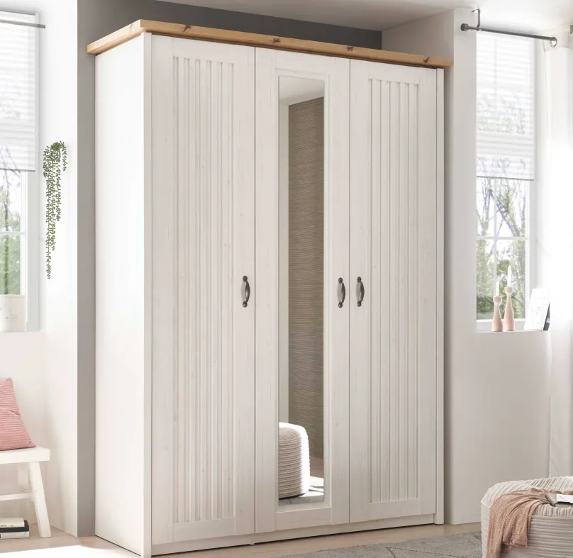 Clearance Trient Kleiderschrank Landhausstil Drehtürenschränke