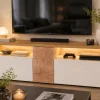 New TV Lowboard weiß eiche Tv Möbel