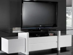 Sale TV Lowboard weiß Hochglanz Tv Möbel