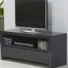 TV Sideboard weiß Hochglanz mit 2 Schubladen Tv Möbel