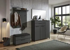 New Unica Garderobe grau Garderobenset