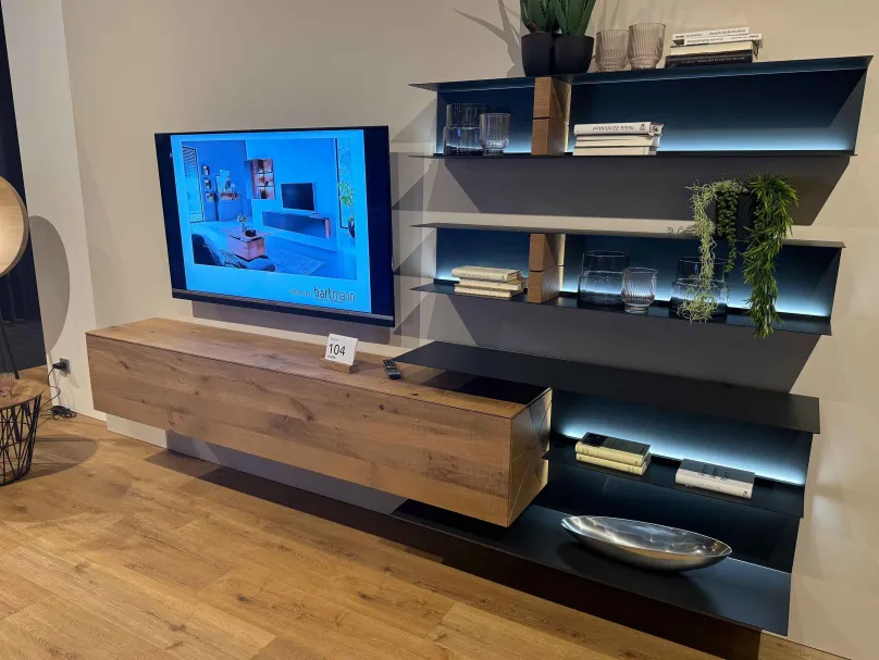 Vara Wohnwand eiche massiv modern Wohnwände