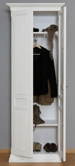 Sale Vienna Landhaus Dielenschrank Pinie massiv in 4 Farben Garderobenschrank