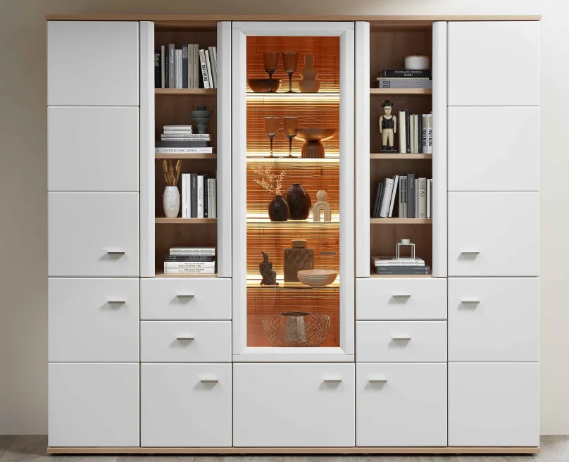 Best Vilm Wohnzimmerschrank mit viel Stauraum Vitrinen|Vitrinenschränke