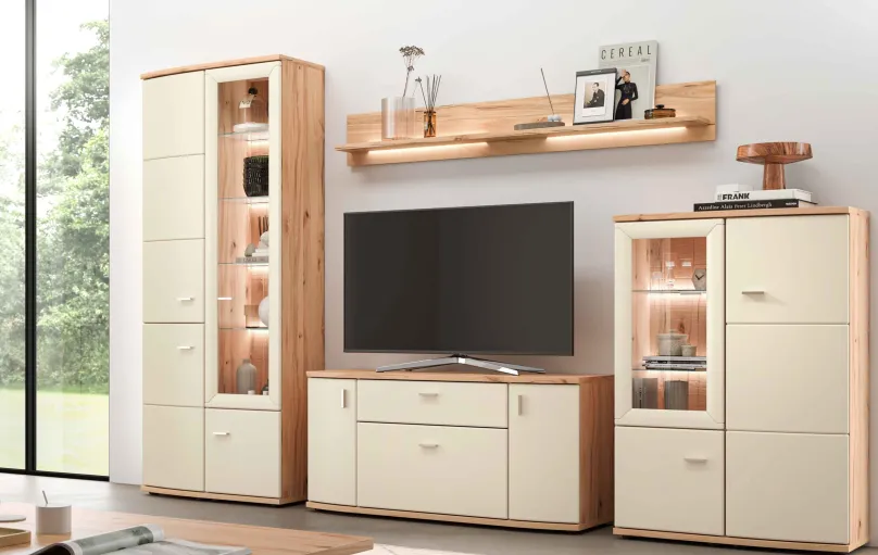 Hot Vilm Wohnzimmer Schrankwand Wohnwände
