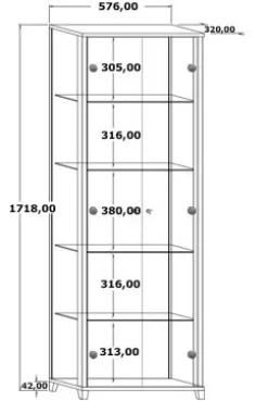 Sale Vitrinenschrank mit Beleuchtung Vitrinen|Glasvitrinen