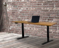 Sale Woodpower Schreibtisch höhenverstellbar mit massiver Tischplatte wildeiche Schreibtische